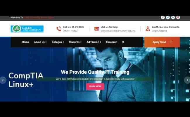 Caleb University Portal Login Method 2023 Best Info